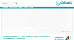 Desktop Screenshot of cosinus.de